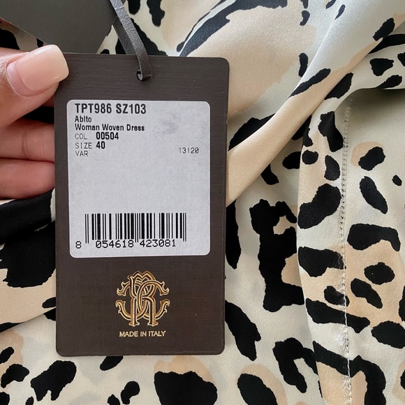 Roberto Cavalli Multicolor Silk Animal Print One Shoulder Asymmetrical Dress - Picture 7 of 10